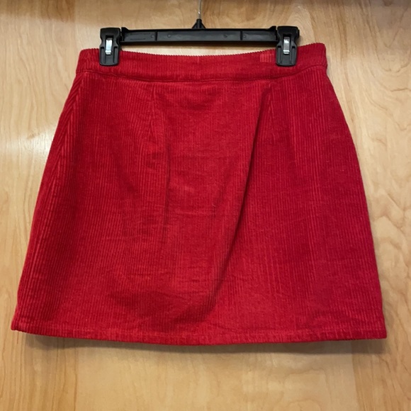 Revolve Corduroy Zipper Skirt - Picture 2 of 3